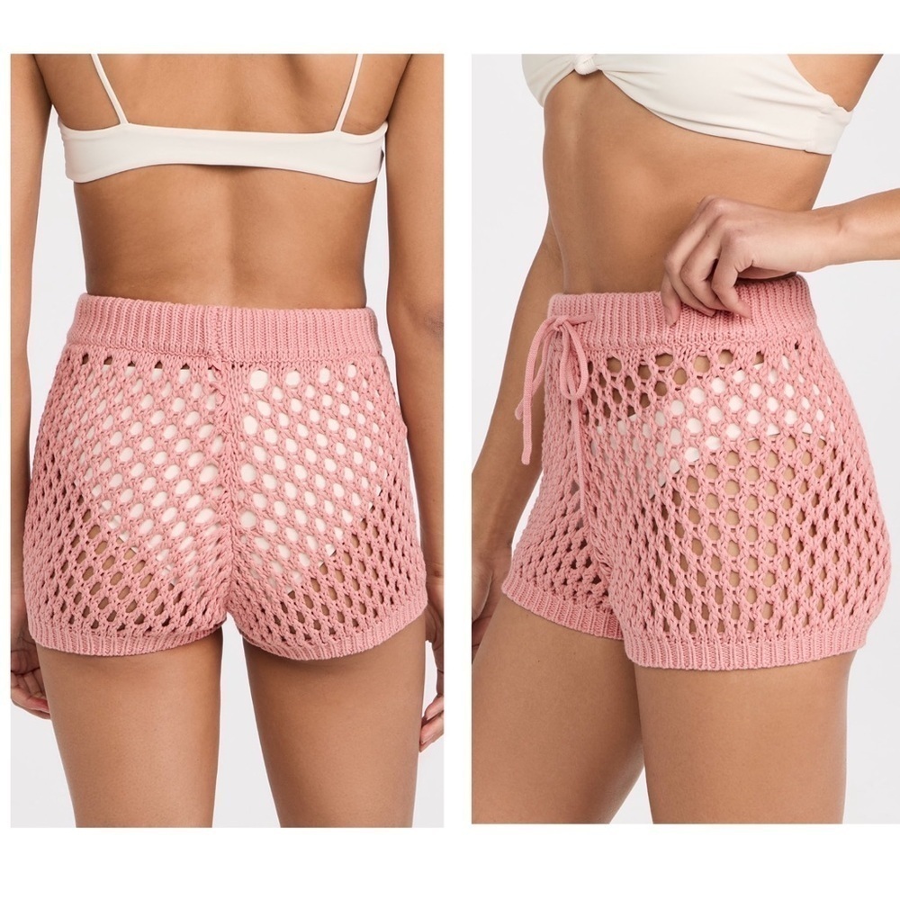 New! MISA x Revolve Daisy Pink Crochet Shorts 💗 Small NWT! - Picture 2 of 16